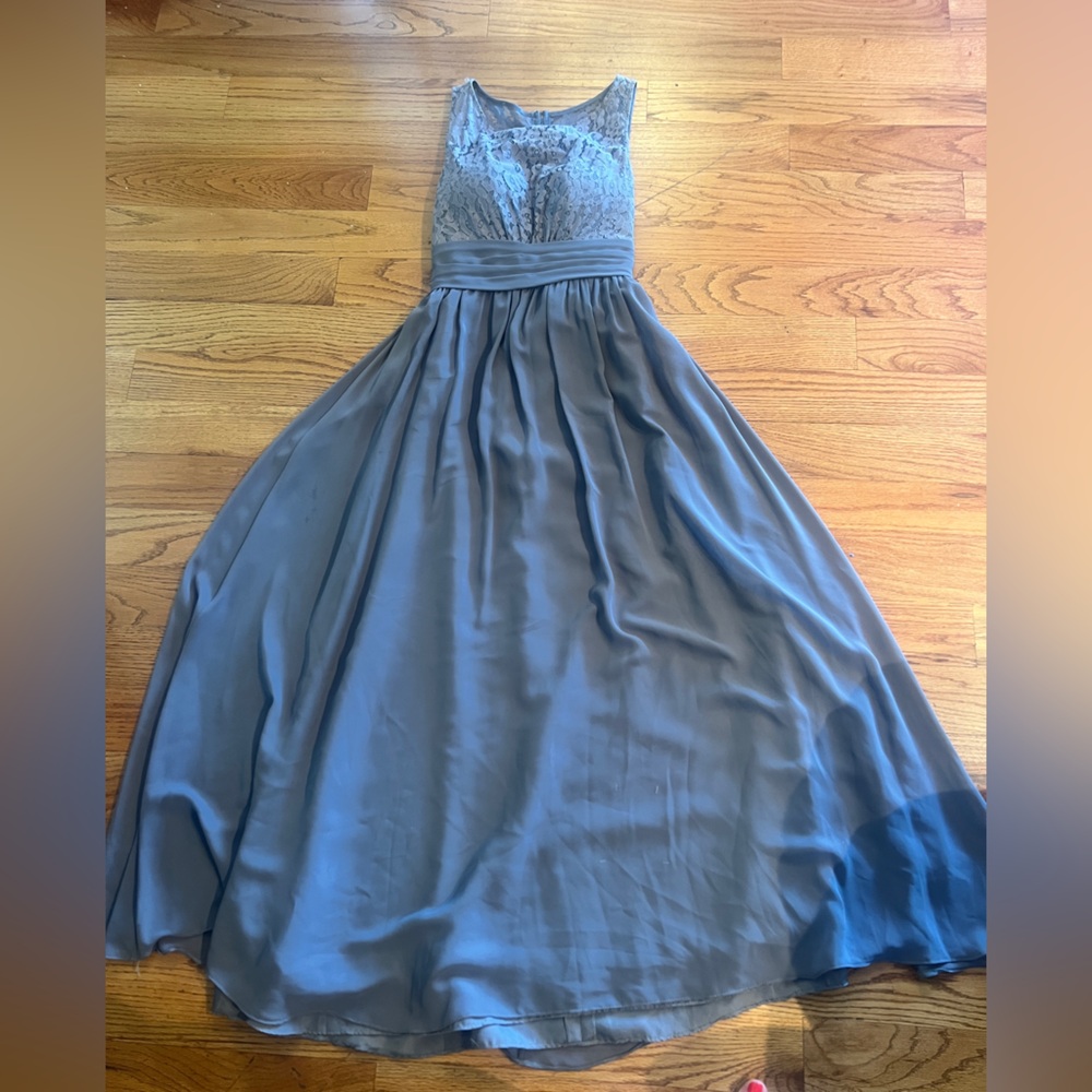 Christina Wu Sophisticated Gray Dress